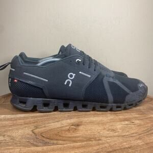 On Cloud 5 Waterproof All Black Mens Triple Black Size 13 Running Shoes 19.9987